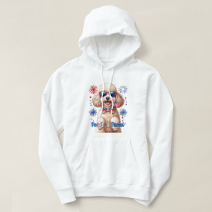 Pudel & Proud - 4 juli Hund T-Shirt Hoodie