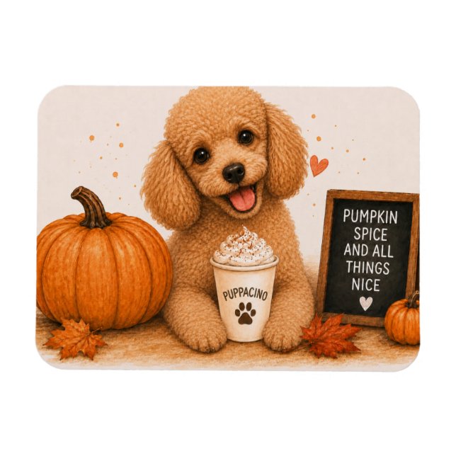 Pudel Pumpa Kryddmagnet Magnet (Horisontell)
