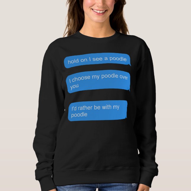 Pudel Puns for Pudel Owner T Shirt (Framsida)