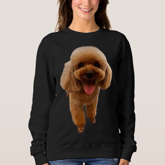 Pudel Puppy Hund Mini Leksak Tekopp T Shirt (Framsida)