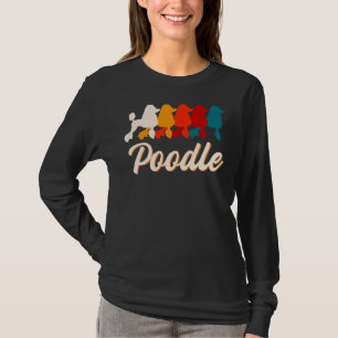 Pudel Retro Pudel Hund älskare T Shirt