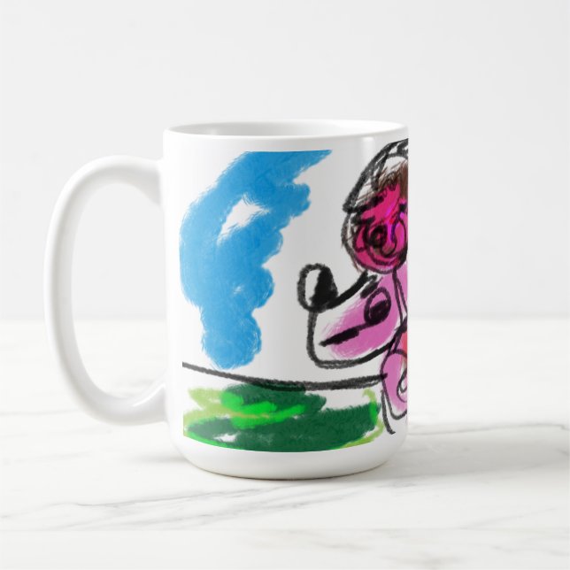 Pudel roligt kaffemugg (Vänster)
