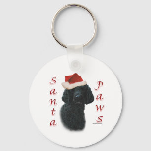 Pudel Santa Tassar Nyckelring