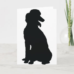 Pudel Silhouette Kort