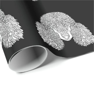 Pudel - specificerade hundar presentpapper