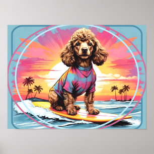 Pudel Surfing Poster