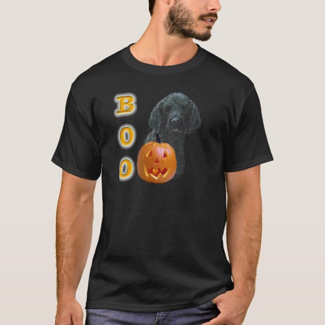Pudel (svart Jackat) Boo T-shirt (Framsida)