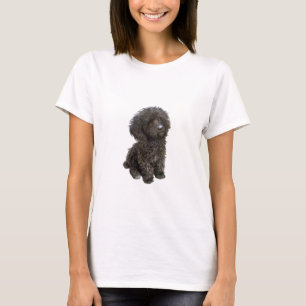 Pudel - svart leksakspuppy t shirt