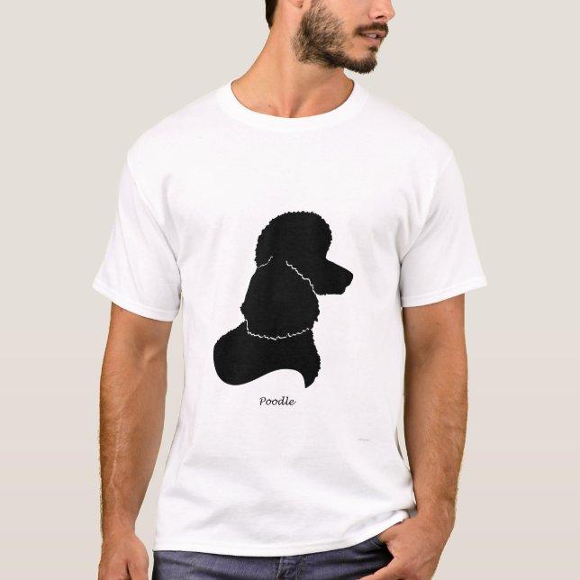 Pudel - svart Silhouette T-shirt (Framsida)