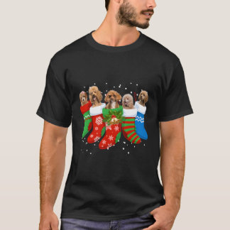Pudel Sweater Pudel Hund Cute Socks Julafton Gift  T Shirt