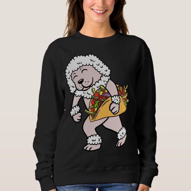 Pudel Taco Älskare T Shirt (Framsida)