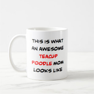 pudel, tekopp, mamma, fantastisk kaffemugg