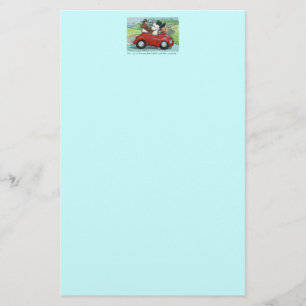 Pudel Vintage Konverterbart skriptformat Brevpapper
