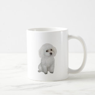 Pudel - vit 1 kaffemugg