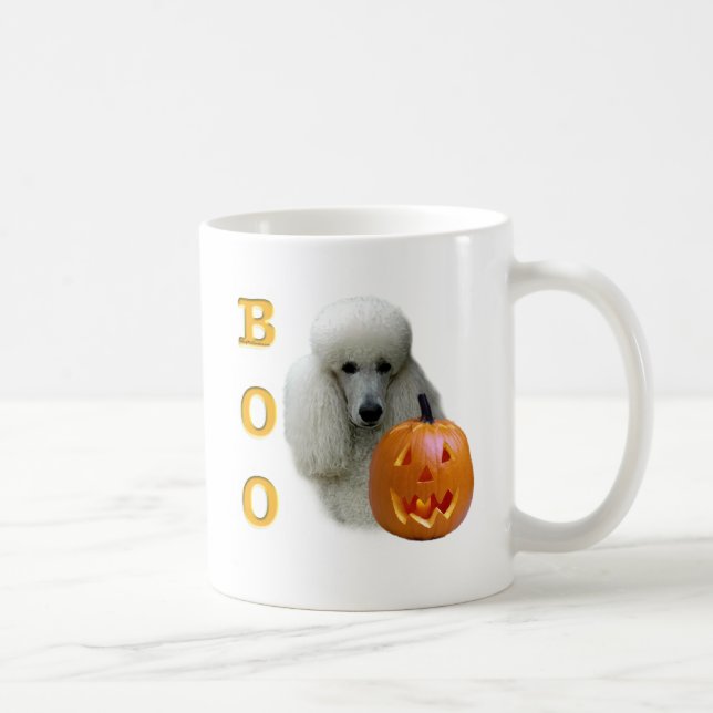 Pudel (vit Jackat) Boo Kaffemugg (Höger)