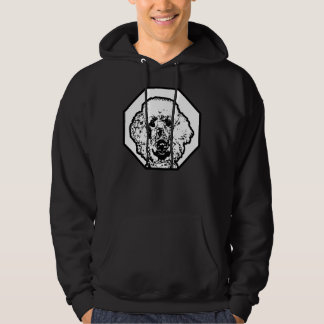 Pudel Wearing Glass Smart Intellectual Hund Bree Hoodie