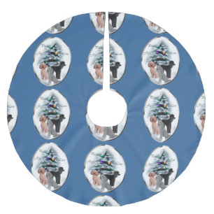 Pudelälskarejul Julgransmatta Borstad Polyester