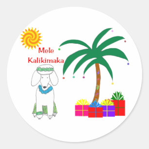 Pudelhawaiibojul Runt Klistermärke