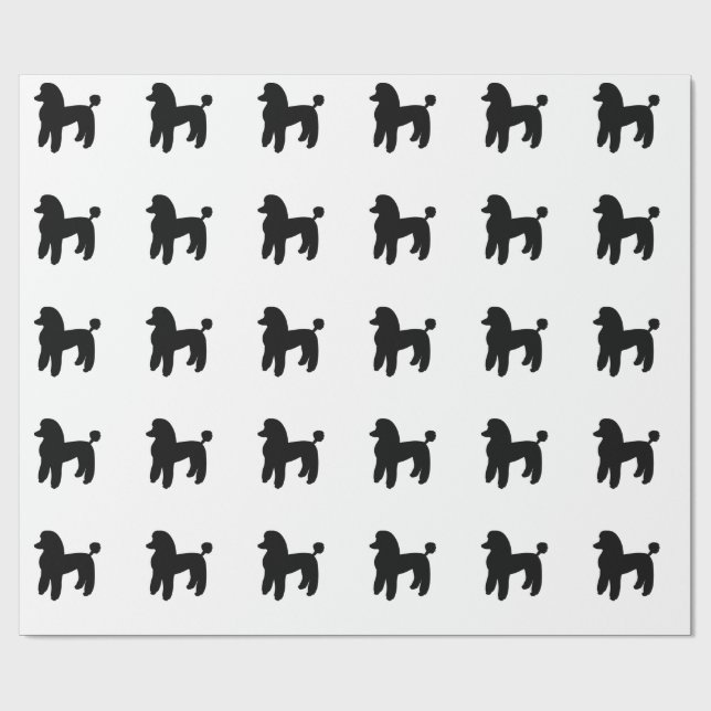 Pudelhund Presentpapper (Platt)