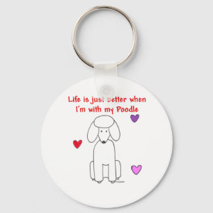 Pudelliv är precis bättre Keychain Nyckelring