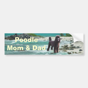 Pudelmamma- & pappabildekal bildekal