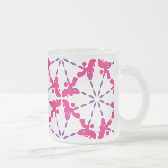 Pudelmönster Frostad Glasmugg (Höger)