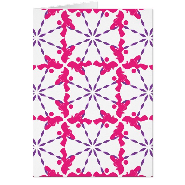 Pudelmuster Hälsningskort (Framsidan)