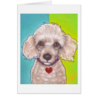Pudeln driver! hälsningskort