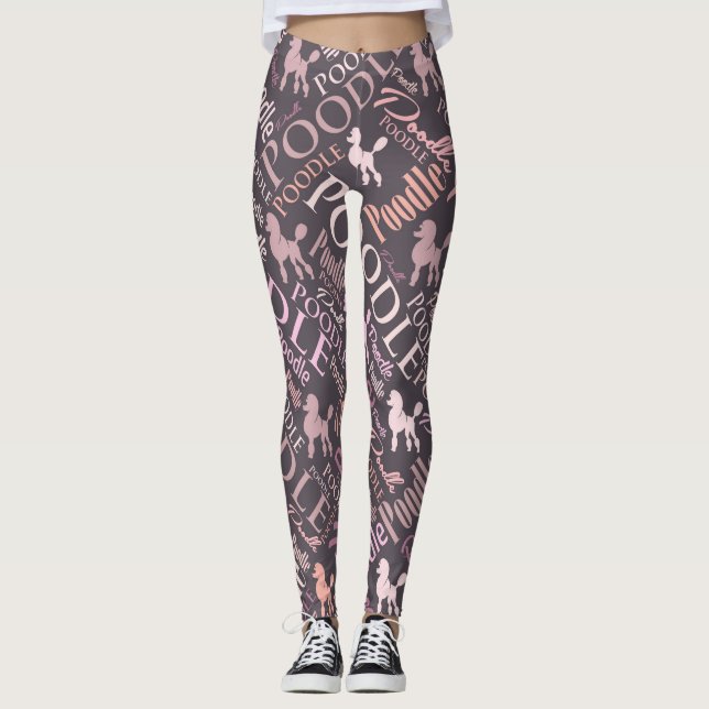 Pudelordkonst Leggings (Framsida)