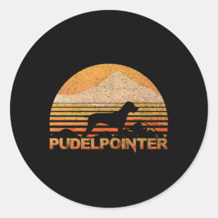 Pudelpekare Runt Klistermärke