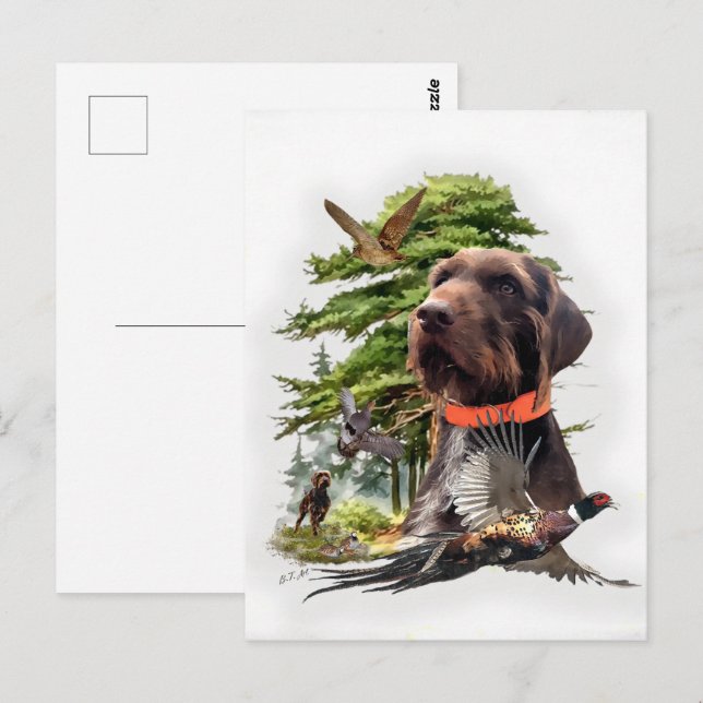 Pudelpekare Vykort (Fram/baksida)