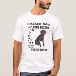 Pudelpointer Saying Mom Dad Costume, Pointing Hunt T Shirt