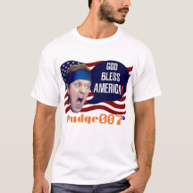 Pudge007 "Välsigna dig America!" T-Shirt (Manar)