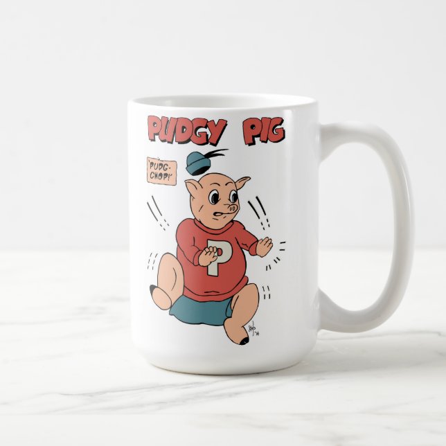 Pudgy griskaffemugg (15 uns. format) kaffemugg (Höger)