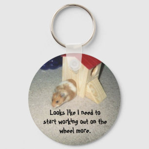 Pudgy Hamster Keychain Nyckelring