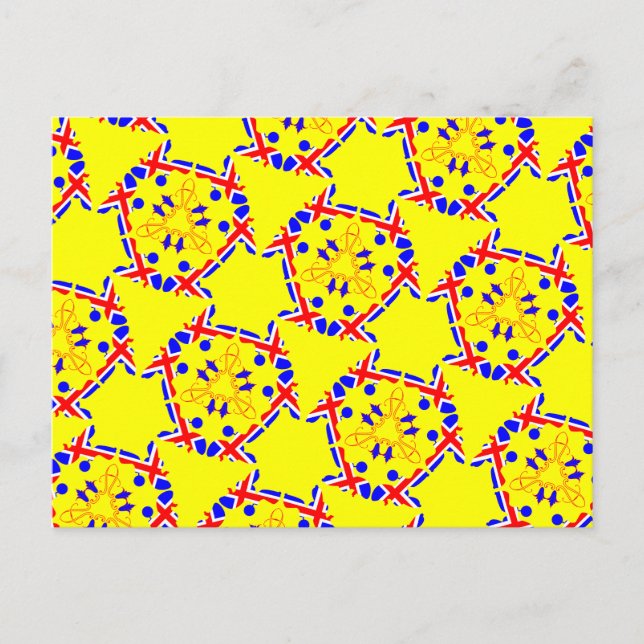 Pudlar Brittmönster Vykort (Framsida)