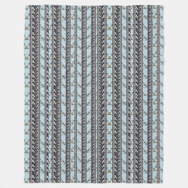 Pudra filten för randen för orchiden för fleecefilt (Framsidan)