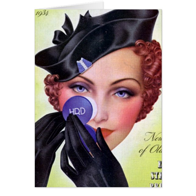 Pudra henne näsa hälsningskort (Framsidan)