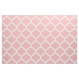 Pudra rosa marockanskt Quatrefoil spaljétyg Tyg