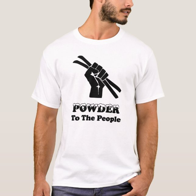 Pudra till folket tee shirt (Framsida)