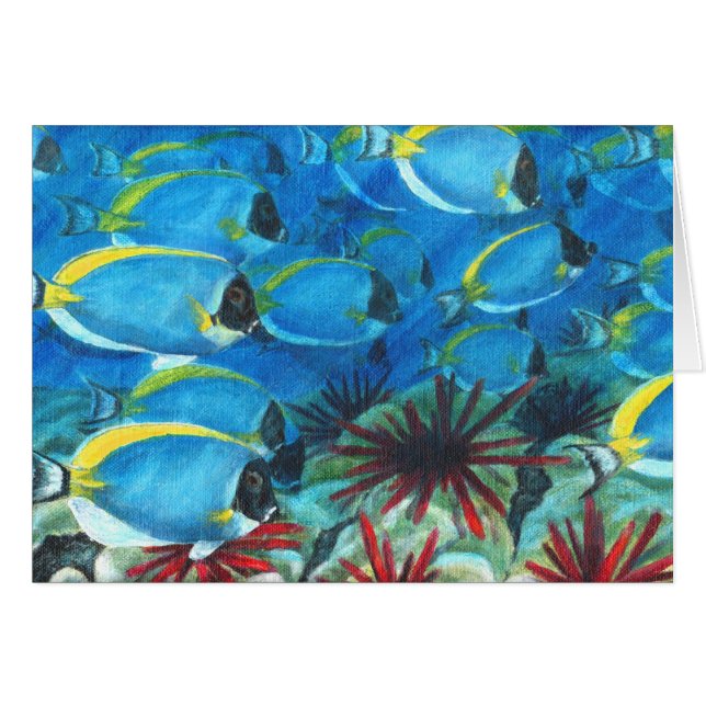 Pudrade blåtttangs OBS kort (Framsidan Horizontal)