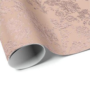 Pudrar den guld- blom- Delicat för rosa ros Presentpapper