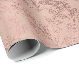 Pudrar den guld- blommigten för rodna rosa ros den presentpapper