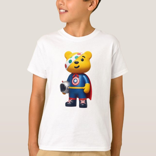Pudsey Superhjälte T Shirt (Framsida)