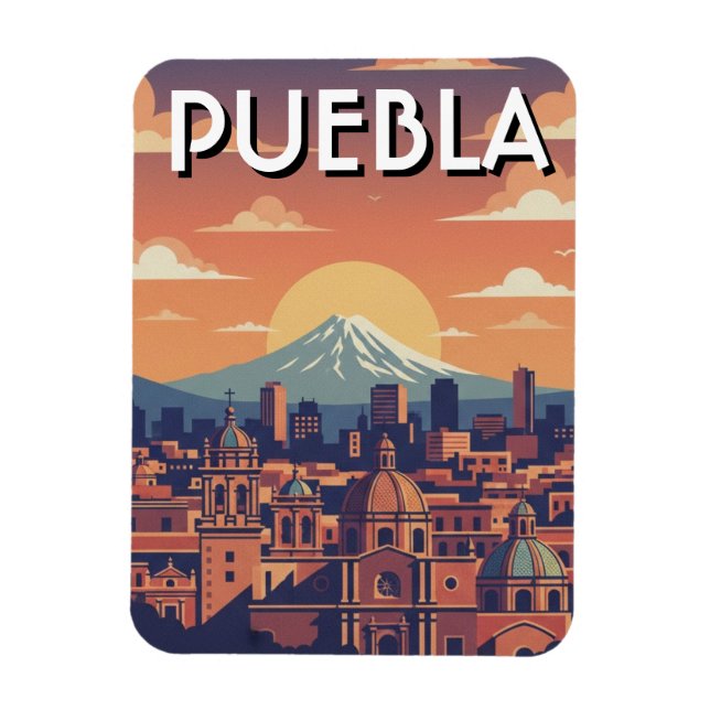 Puebla Mexico Resor Magnet (Vertikal)