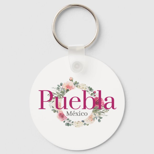 Puebla Mexico Travel Destination Bridesmaid Nyckelring (Framsida)