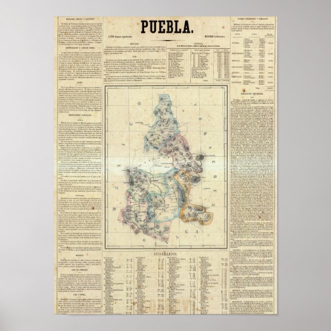 Puebla, Mexiko 2 Poster (Framsidan)