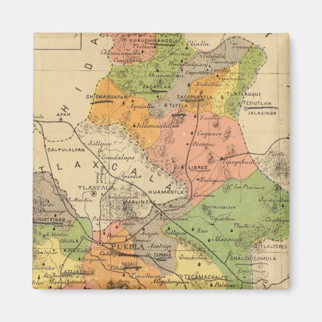 Puebla, Mexiko Magnet (Framsidan)