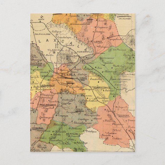 Puebla, Mexiko Vykort (Framsida)