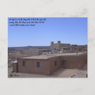 Pueblo Chapel med kyrkogård till Lämnat Vykort